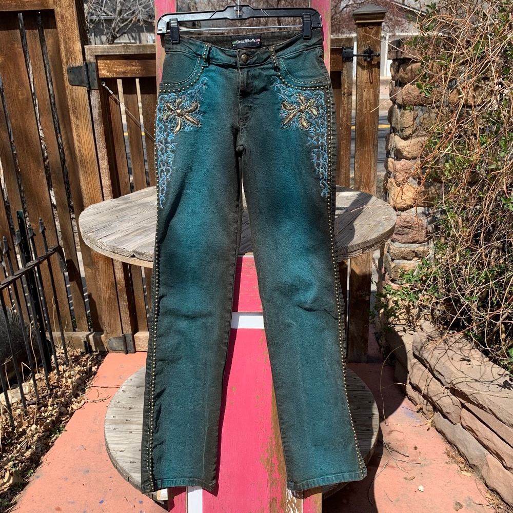 INVENTORY LIQUIDATION SALE! BrazilRoxx Embellished Jeans Size 4